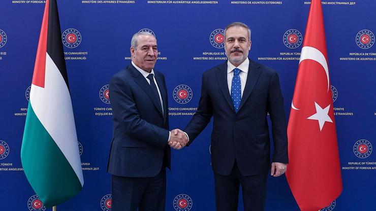 Dışişleri Bakanı Hakan Fidan, Filistin Kurtuluş Örgütü İcra Komitesi Genel Sekreteri Şeyhi kabul etti