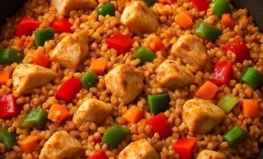 Tek tencerede bol lezzet: Tavuklu Sebzeli Bulgur Pilavı Tarifi Tek tencerede bol lezzet: Tavuklu Sebzeli Bulgur Pilavı Tarifi