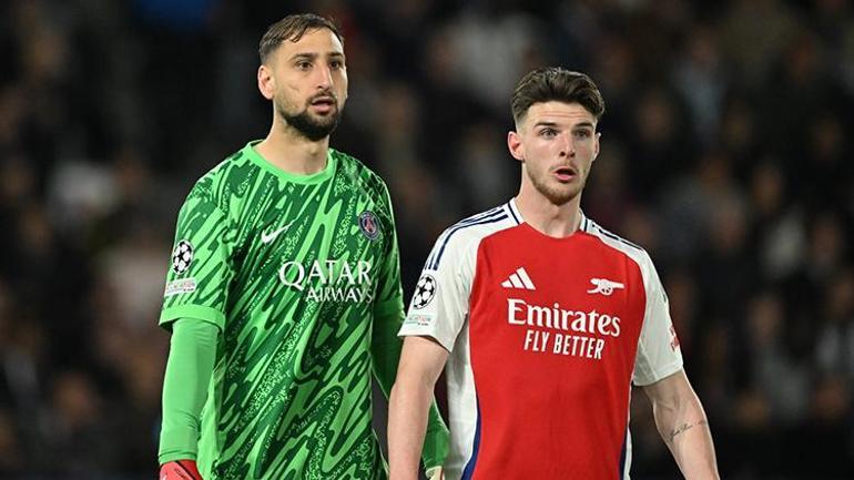 PSGnin finale çıktığı geceye Donnaruma damgasını vurdu Arsenal yıldızlarına saç baş yoldurdu
