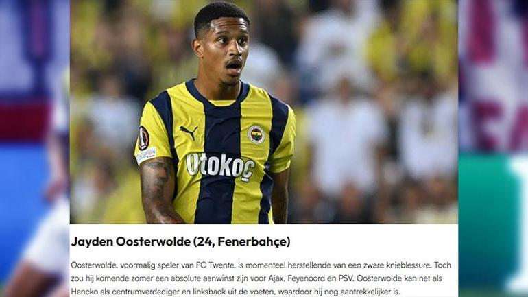 Fenerbahçeli Oosterwoldeye Avrupadan 3 talip Transfer listesine girdi