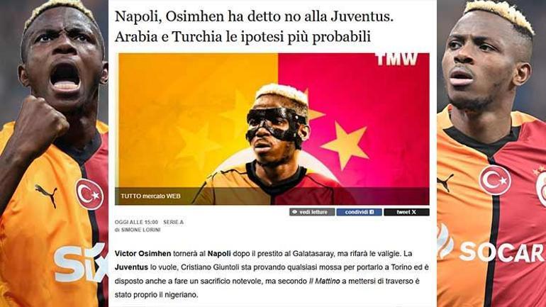 Osimhenden Galatasaraya transfer müjdesi Dünya devine cevabını verdi