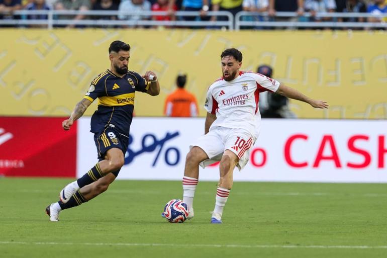 Orkun Kökçünün asist yaptığı, Kerem Aktürkoğlu’nun da oynadığı Boca Juniors Benfica maçında olay çıktı 3 kırmızı kart 4 gol