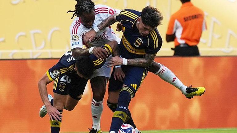 Orkun Kökçünün asist yaptığı, Kerem Aktürkoğlu’nun da oynadığı Boca Juniors Benfica maçında olay çıktı 3 kırmızı kart 4 gol