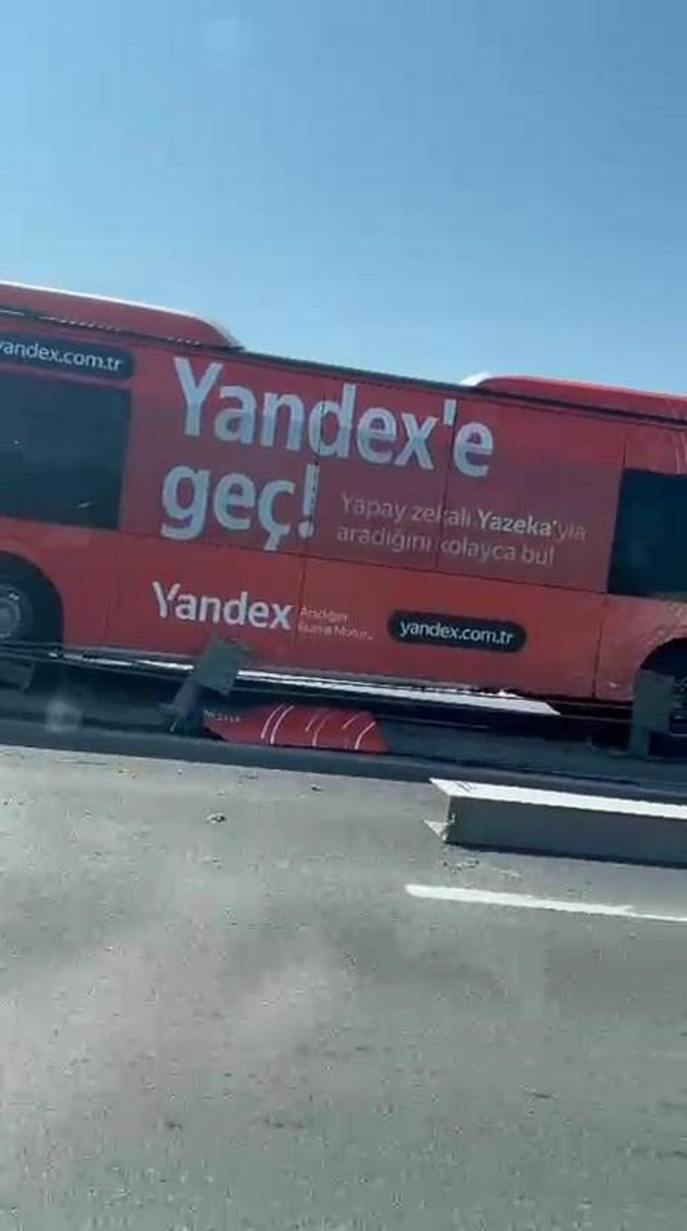 Haliçte metrobüs kazası: Çok sayıda ekip bölgeye sevk edildi