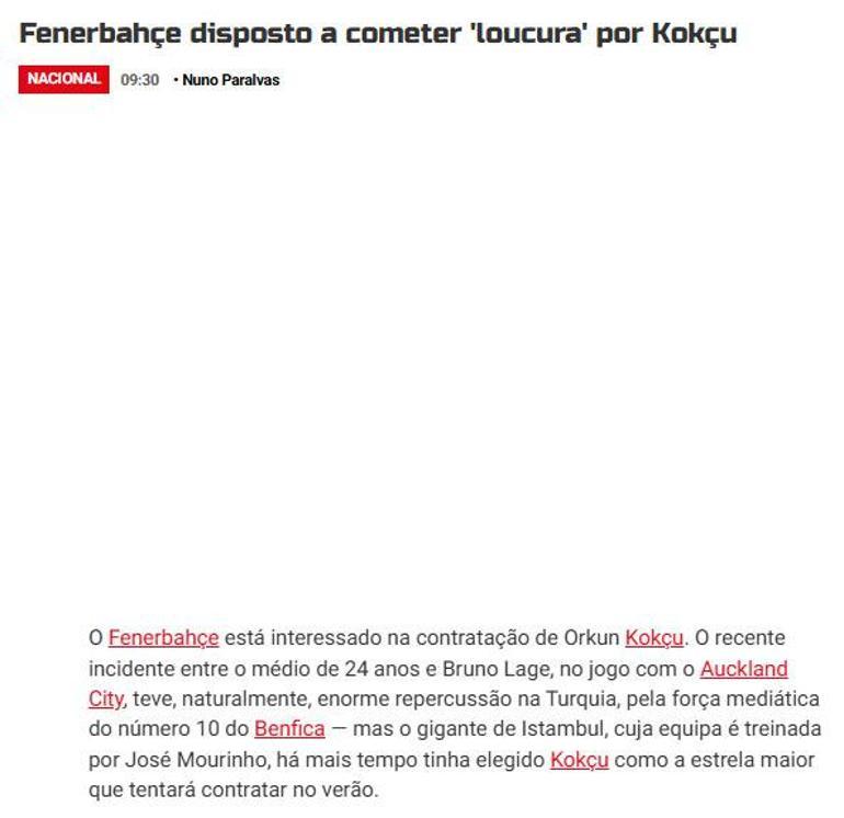 Dev iddia Fenerbahçe, Orkun Kökçü’yü transfer etmek istiyor
