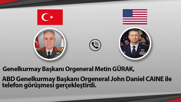 Genelkurmay Başkanı Gürak, ABD’li mevkidaşı ile görüştü