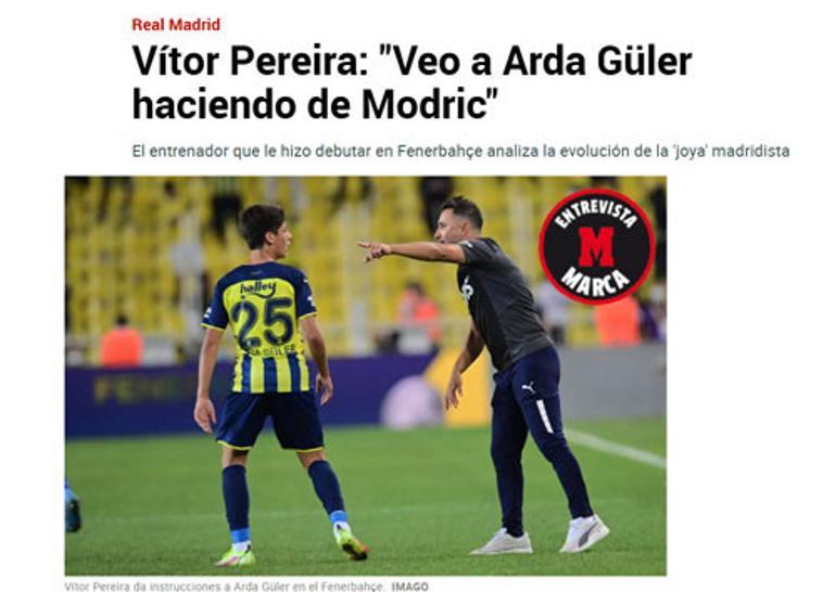 Vitor Pereira Arda Güler’in Fenerbahçe’deki günlerini anlattı: 1 saat daha sahada kalıyordu