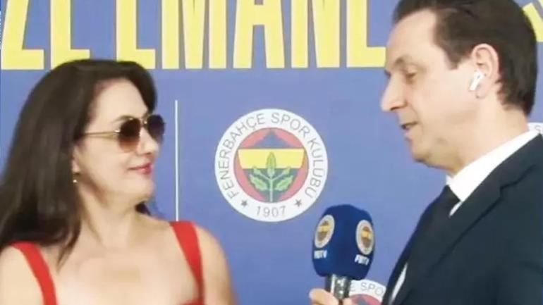 Meltem Cumbul’un kırmızı elbisesi Fenerbahçe taraftarını çıldırttı: O elbiseyle nasıl içeri girdin