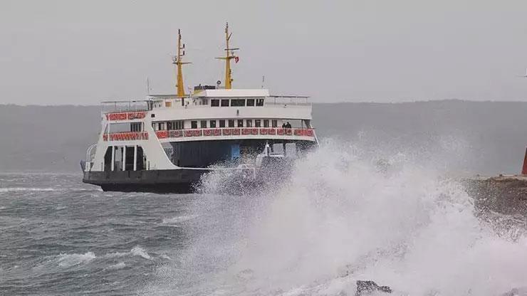 SON DAKİKA... Marmarada lodos nedeniyle deniz seferleri iptal