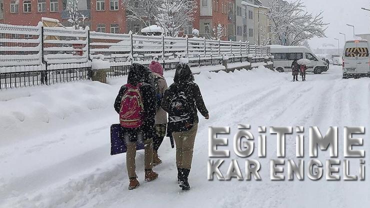 Eğitime kar engeli Okul tatil edilldi haberleri peş peşe geldi