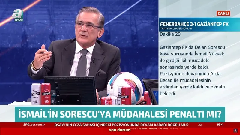 Mustafa Çulcu Arda'ya yapılan müdahalenin penaltı olduğunu söyledi (A Spor)