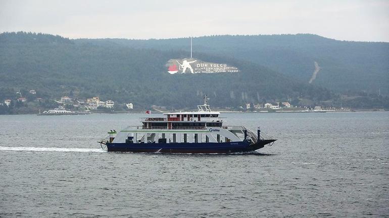 Gökçeadaya tüm feribot seferleri iptal edildi