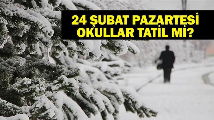 PAZARTESİ OKULLAR TATİL Mİ İstanbulda okullar tatil olacak mı 24 Şubat Pazartesi okul tatil olur mu Gözler İstanbul Valiliğinde