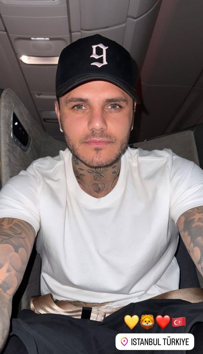 Mauro Icardi, Fenerbahçe derbisi için İstanbulda