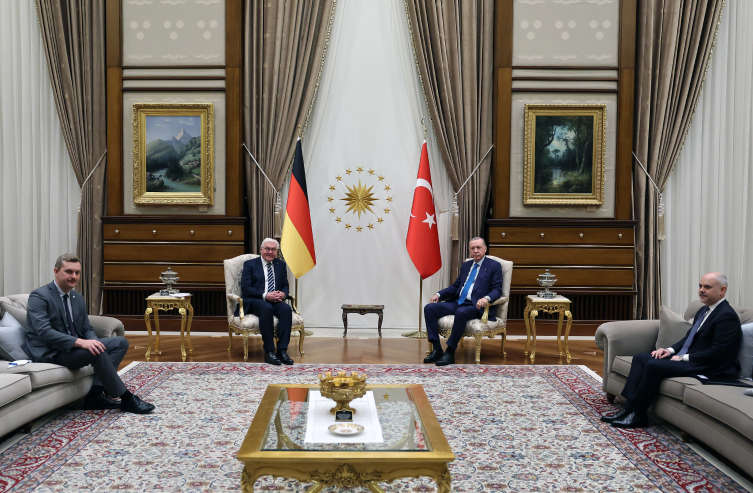 Cumhurbaşkanı Erdoğan, Almanya Cumhurbaşkanı Steinmeier ile görüştü